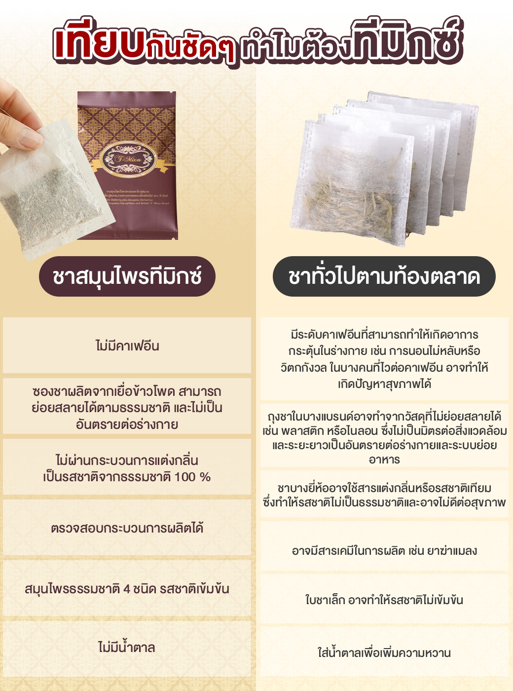 Tmixes ชาสมุนไพรเพื่อสุขภาพ